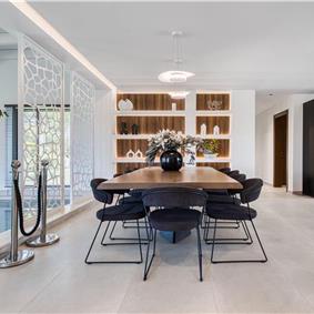 5 bedroom luxury seaside villa with indoor & outdoor pool, near Acharavi, sleeps 10